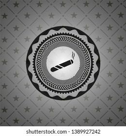 joint, cigarette icon inside retro style black emblem