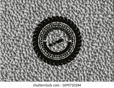 Gelenk, Zigarettensymbol im Retro-Stil, schwarzes Emblem mit Blasenhintergrund. Vektorillustration Illustration. Detaillierte Angaben.