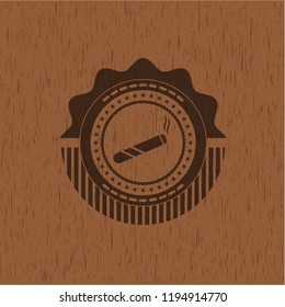 joint, cigarette icon inside wood signboards
