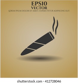 Joint (cigarette) icon or symbol