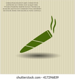 Símbolo de icono de cigarrillo conjunto vector aplicación pá