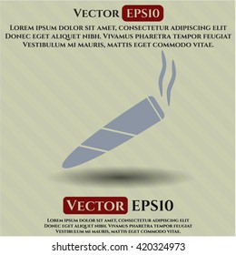 icono de cigarrillo conjunto símbolo vector eps plana jpg aplicación
