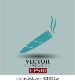 joint cigarette icon vector symbol flat eps jpg app