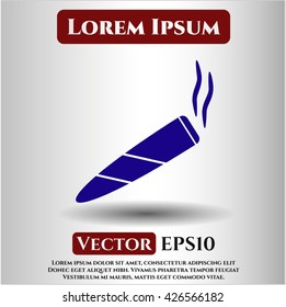 gemeinsame Zigarettensymbol Vektorsymbol flach eps jpg app