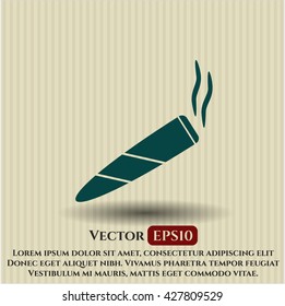 gemeinsame Zigarettensymbol Vektorsymbol flach eps jpg app