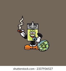 joint cigarette pack smoking blunt hold weed cannabis bud nug