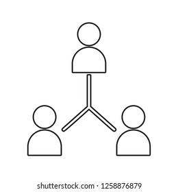 joint friends icon. Element of cyber security for mobile concept and web apps icon. Thin line icon for website design and development, app development