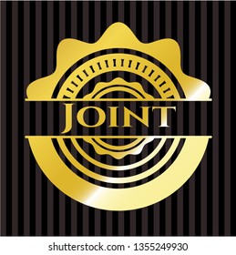 Joint gold emblem or badge