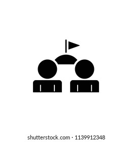 joint golf game icon. Element of concentration icon for mobile concept and web apps. Detailed joint golf game icon can be used for web and mobile on white background