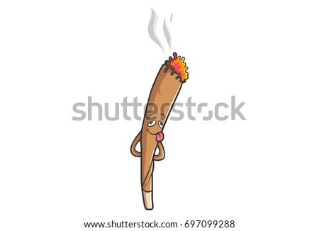 The Joint Happy. Vector Illustration. Isolated on white background.
