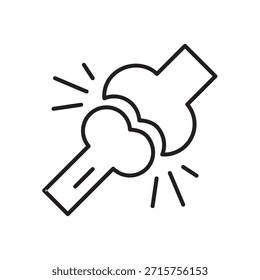 Joint Health Vector Icon Set – Bone Care Symbols for Web and App UI,Bone Care Vector Icon Collection – Trendy Health UI Symbols