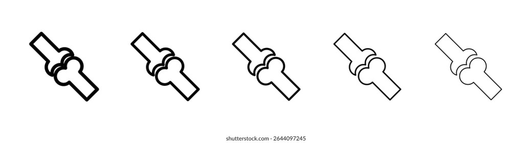 Joint icon concept. graphic design, logo, Web, UI.