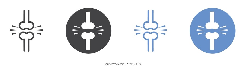 Icono de la junta Arte plano en blanco y negro aislado