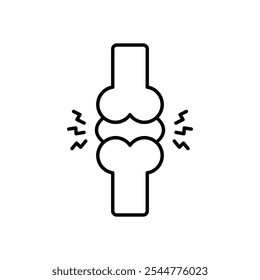 Ícone de junta isolado em um fundo branco. Ilustração vetorial.