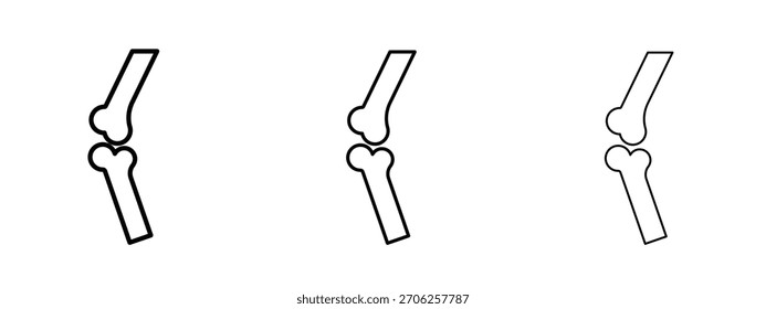 Joint icon linear style sign for mobile concept and web design.