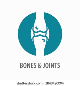 Joint icon. Logo design template. Vector illustration isolated on white.