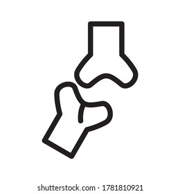 joint icon or logo isolated sign symbol vector illustration - high quality black style vector icons
