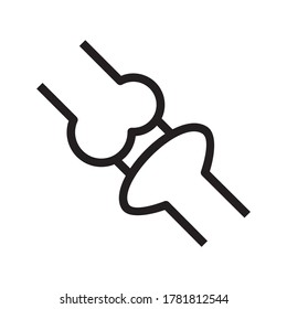 Symbol oder Logo einzeln auf Zeichen, Vektorgrafik - hochwertige Vektorsymbole mit schwarzem Hintergrund
