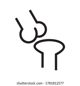 Symbol oder Logo einzeln auf Zeichen, Vektorgrafik - hochwertige Vektorsymbole mit schwarzem Hintergrund
