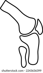 Joint icon symbol. Premium quality isolated knee element in trendy style