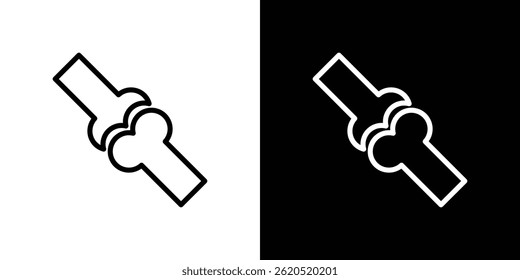 Joint icon vector, illustration logo template in trendy style