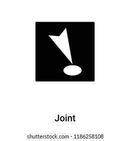 Joint icon vector isolated on white background, logo concept of Joint sign on transparent background, filled black symbol