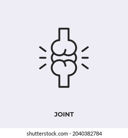 joint icon vector. Linear style sign for mobile concept and web design. joint symbol illustration. Pixel vector graphics - Vector.