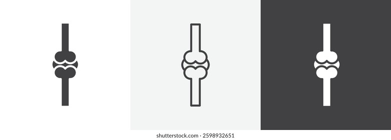 Joint icons in Thin line black color. flat simple vector symbols illustration.