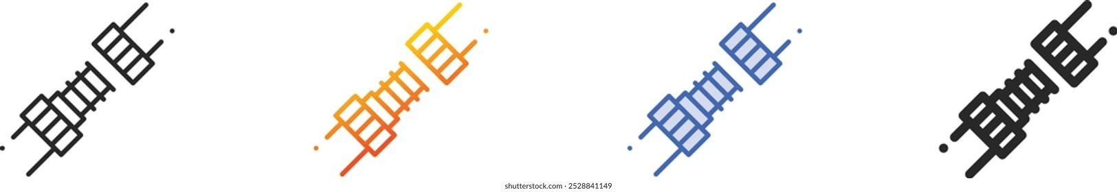 joint icon.Thin Linear, Gradient, Blue Stroke and bold Style Design Isolated On White Background