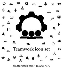 gemeinsame Idee Symbol. Universelles Set für Teamwork-Symbole für Web und Mobile