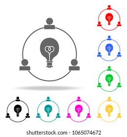 joint ideas icon. Elements of teamwork multi colored icons. Premium quality graphic design icon. Simple icon for websites, web design, mobile app, info graphics on white background