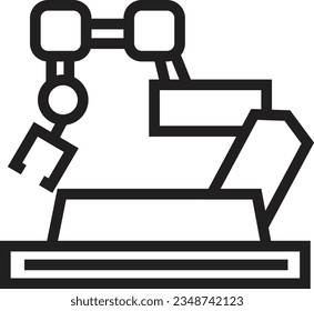 Joint Industry Robot Outline Icon