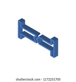 Joint isometric left top view 3D icon