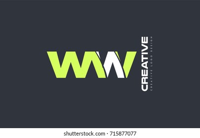 joint joined letter combination alphabet green background  logo icon design company