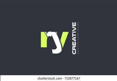 joint joined letter combination alphabet green background  logo icon design company