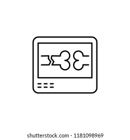 Joint of leg bones icon. Element of medicine physiotherapy of legs icon for mobile concept and web apps. Thin line Joint of leg bones icon can be used for web and mobile