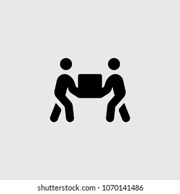 joint lifting of gravity icon. Elements of teamwork icon. joint lifting of gravity icon. Elements of teamwork icon.