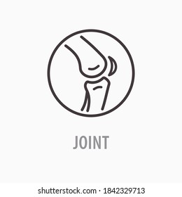 Joint line icon. Vector illustration on white background.