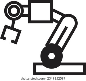 Joint Manufacturing Production Outline Icon