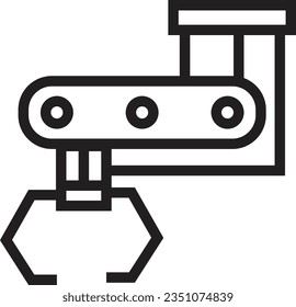 Joint Manufacturing Production Outline Icon