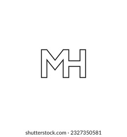 Joint MH letter logo design.