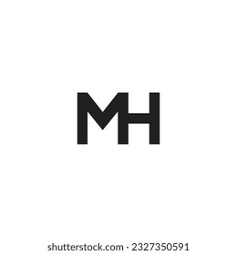 Joint MH letter logo design.