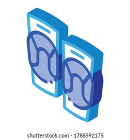 Vector de iconos de la pomada conjunta. Signo de pomada isométrica de unión. ilustración de símbolo aislado de color