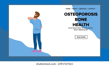joint osteoporosis bone health vector. medicine body, human medical, science calcium joint osteoporosis bone health web flat cartoon illustration