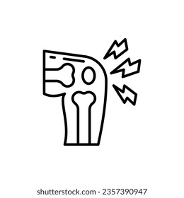 Icono de Dolor conjunto en vector. Ilustración