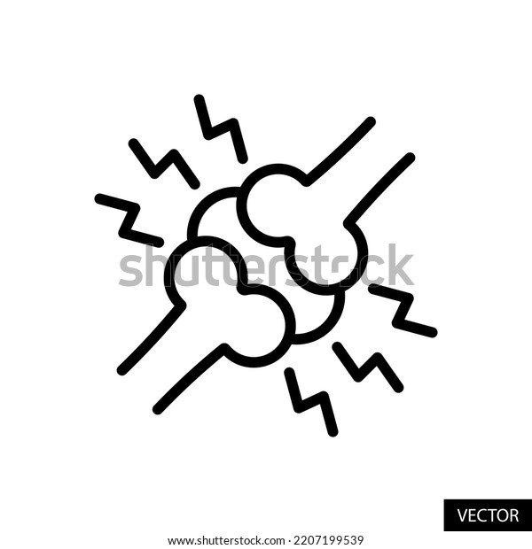 Joint Pain Painful Joint Bone Pain Stock Vector (Royalty Free