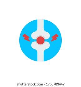 Símbolo de icono del vector de dolor conjunto aislado en fondo blanco