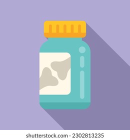 Joint pills icon flat vector. Pain disease. Medical knee