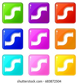 Joint pipe in form S letter set 9