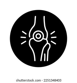 Joint problem сolor line icon. Pictogram for web page.